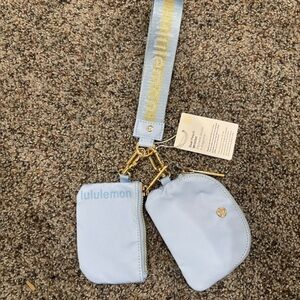 Light blue dual pouch wristlet wristlet Lululemon